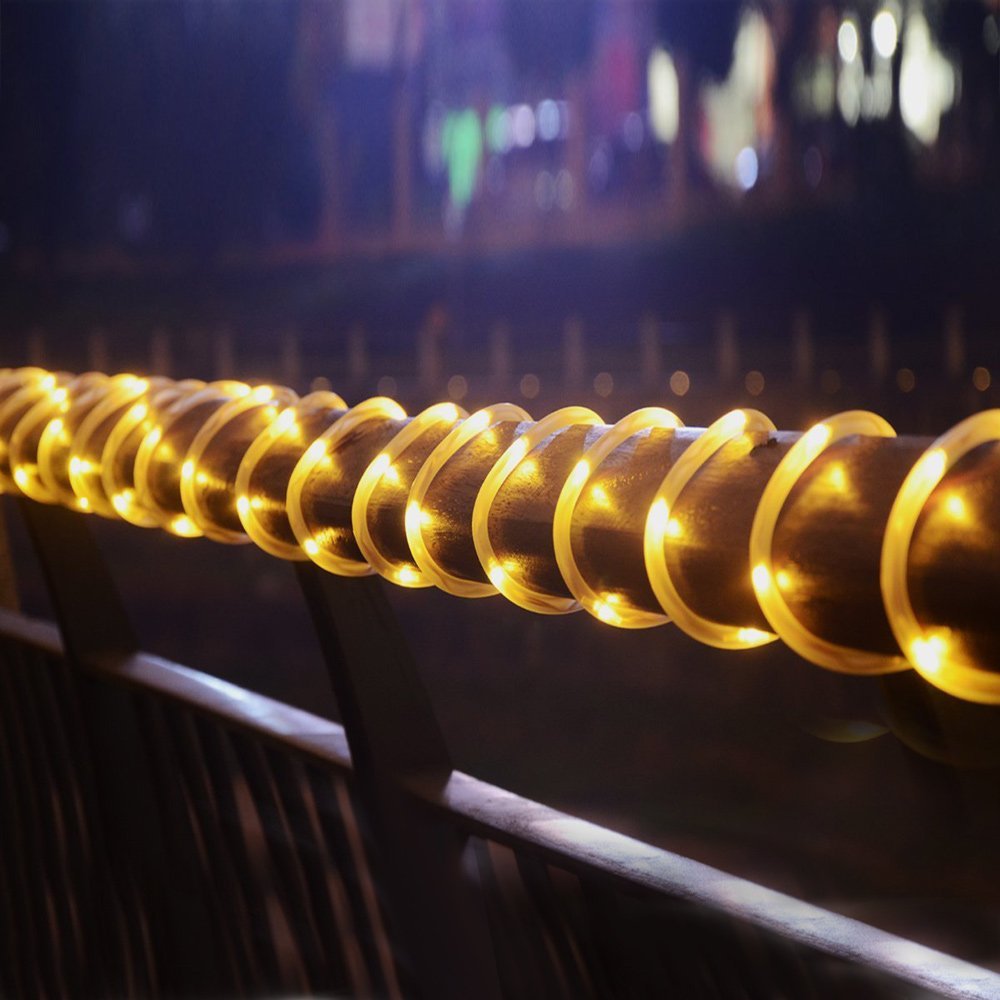 Guirlande Solaire Tube Lumineux 100 LED 12 Mètres