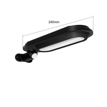 Lampadaire Solaire Ovale Noire 600 Lumens