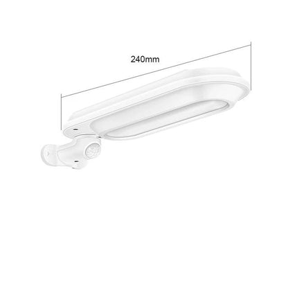 Lampadaire Solaire Ovale Blanc 600 lumens