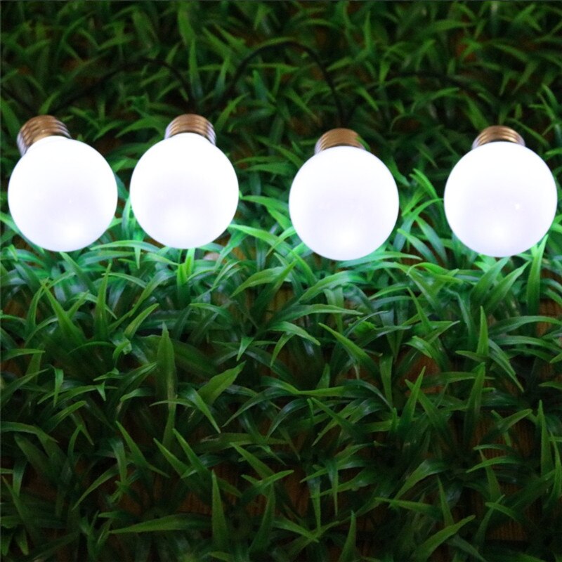Guirlande Ampoule Solaire <br> 30 Ampoules de Feston blanche