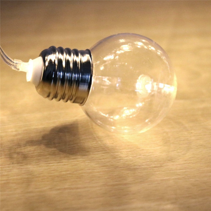 Guirlande Ampoule Solaire <br> 30 Ampoules de Feston Claire