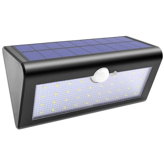 Applique murale solaire 38 LED noire