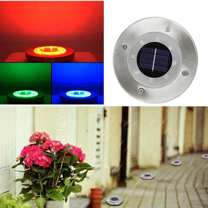 Balise solaire extérieure Lampe de sol en Alu (8LED)