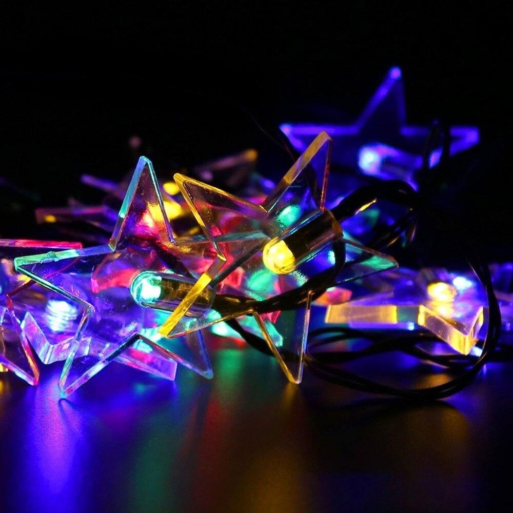 Guirlande Lumineuse Solaire <br> Étoile Multicolore