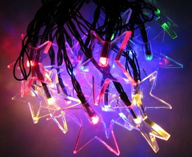 Guirlande Lumineuse Solaire <br> Étoile Multicolore
