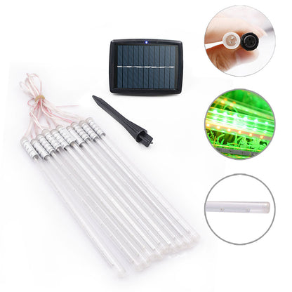 Guirlande Solaire <br> 10 Tube LED Rouge