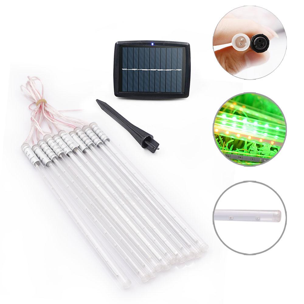 Guirlande Solaire 8 Tube LED Blanc