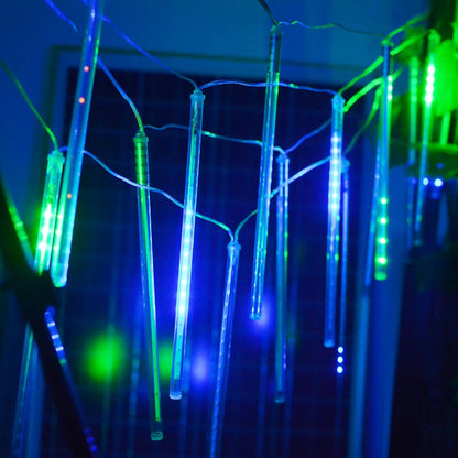 Guirlande Solaire <br> 10 Tube LED Vert