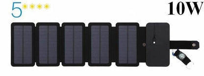 10W Solar Cells Charger Folding Foldable Waterproof Solar Charger 5V 2A Fast Charge Portable Solar Panel Charger for Smartphones