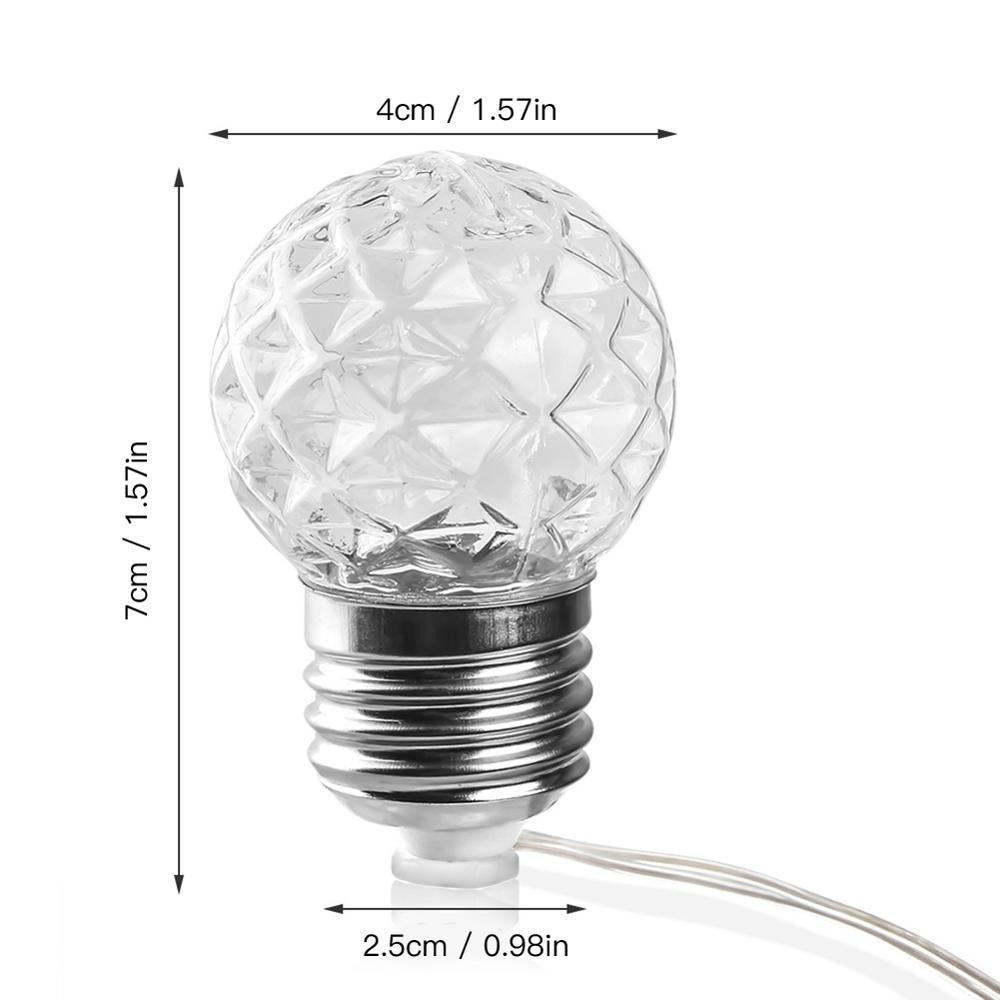 Guirlande solaire 10/20 Boules LED transparentes