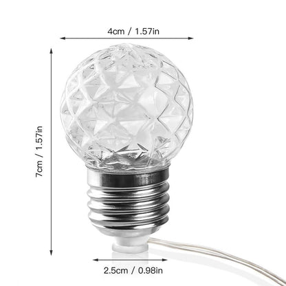 Guirlande solaire 10/20 Boules LED transparentes