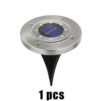Balise solaire extérieure Lampe de sol en Alu (8LED)
