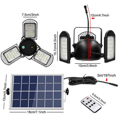 Lampe solaire jardin Triple Module 60 LED