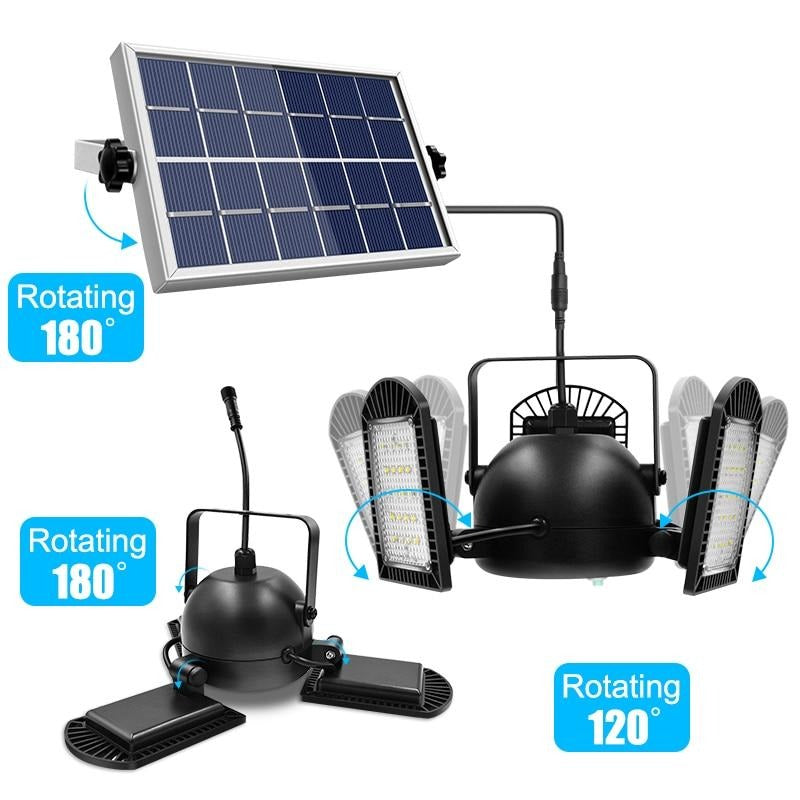 Lampe solaire jardin Triple Module 60 LED