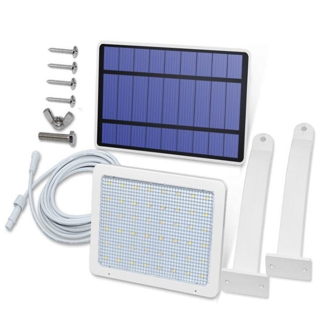 Lampe solaire jardin avec panneau déporté 48 LED