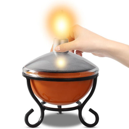 Lampe solaire de table LED Flamme de Bougie