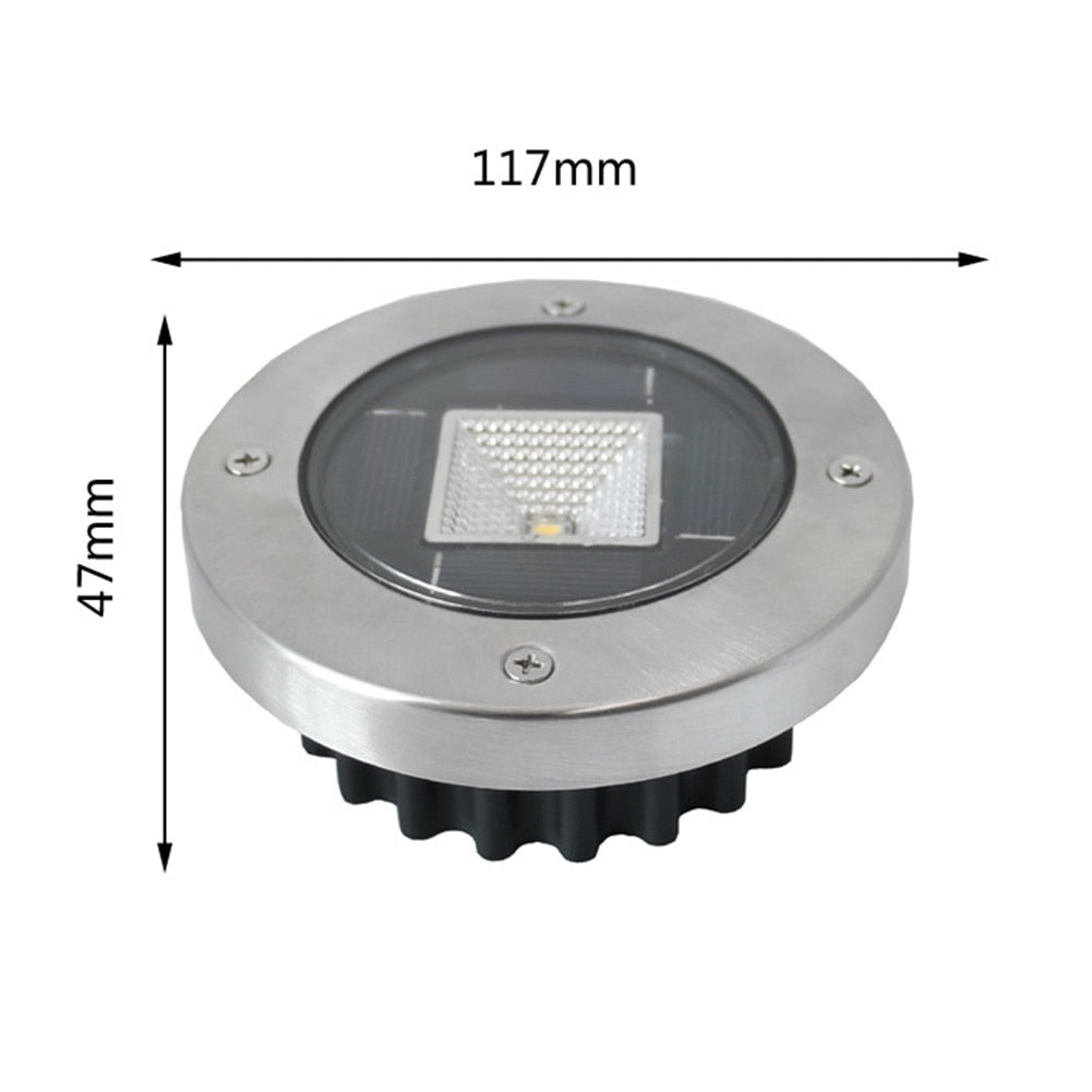 Balise solaire extérieure Lampe de Sol (Inox)