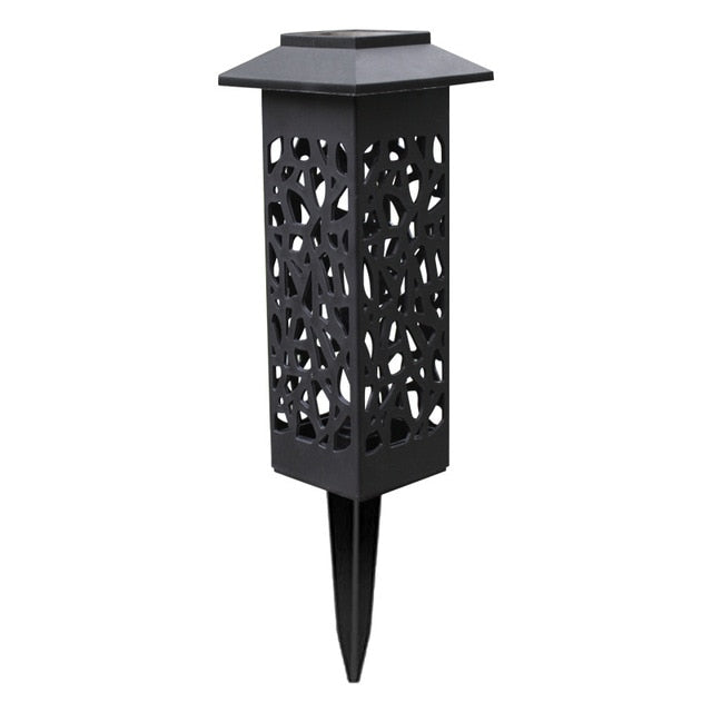Balise solaire extérieure Chapeau Lumineux Noire