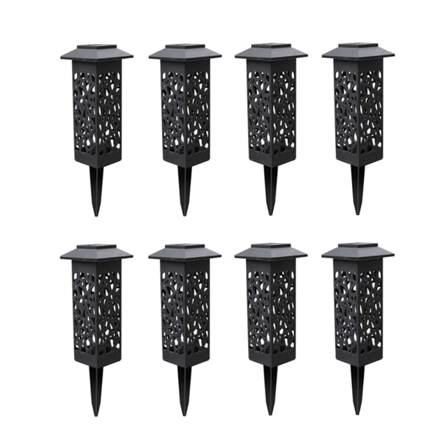 Balise solaire extérieure Chapeau Lumineux Noire