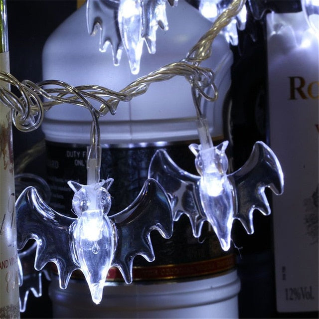 Guirlande solaire lumineuse de jardin avec Chauve souris