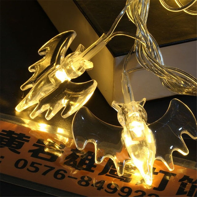 Guirlande solaire lumineuse de jardin avec Chauve souris