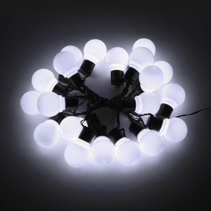 Guirlande solaire  20 Ampoule lumineuses (Blanc/Claire)