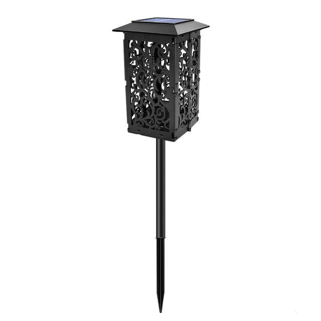 Balise solaire extérieure Chapeau Lumineux Noire Carré