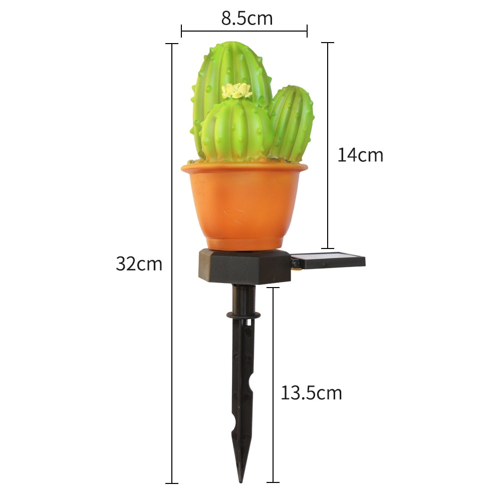 Décoration solaire jardin Cactus Lumineux