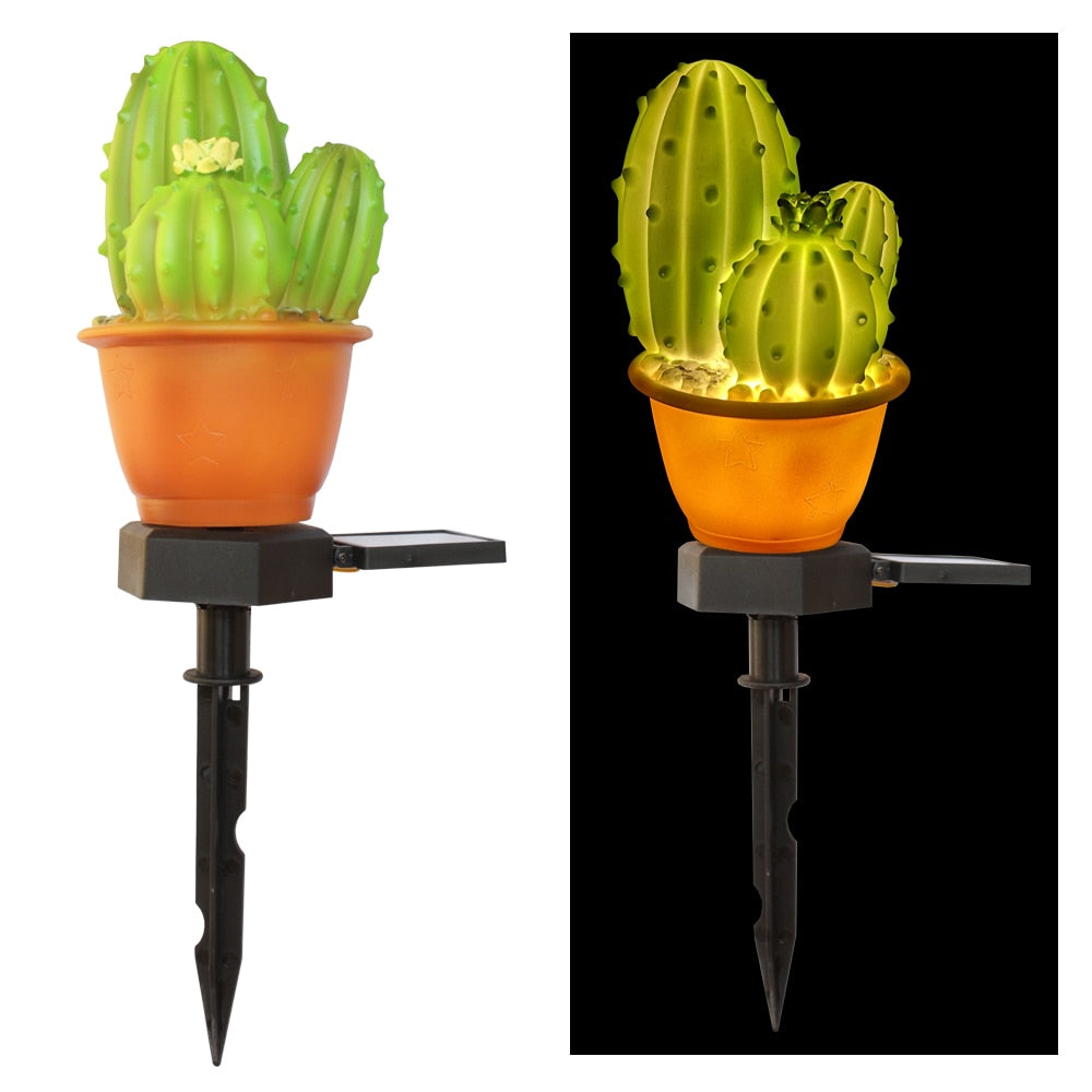 Décoration solaire jardin Cactus Lumineux