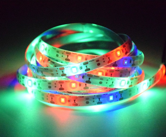 Décoration solaire Ruban LED lumineux à coller (3M)