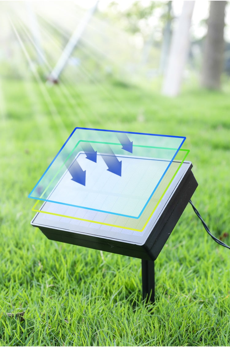 Guirlande solaire Étoile lunaire pour terrasse (3.5m)