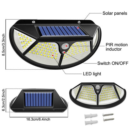 Applique murale solaire COB 122 LED
