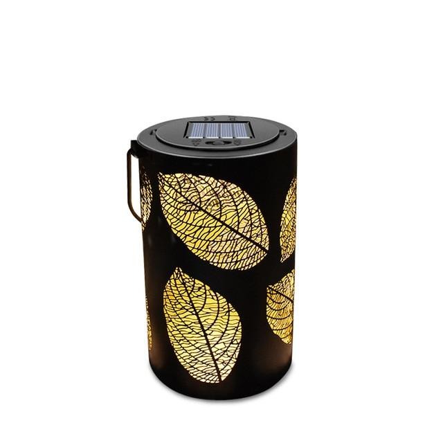 Lanterne solaire de jardin à suspendre Design en feuille