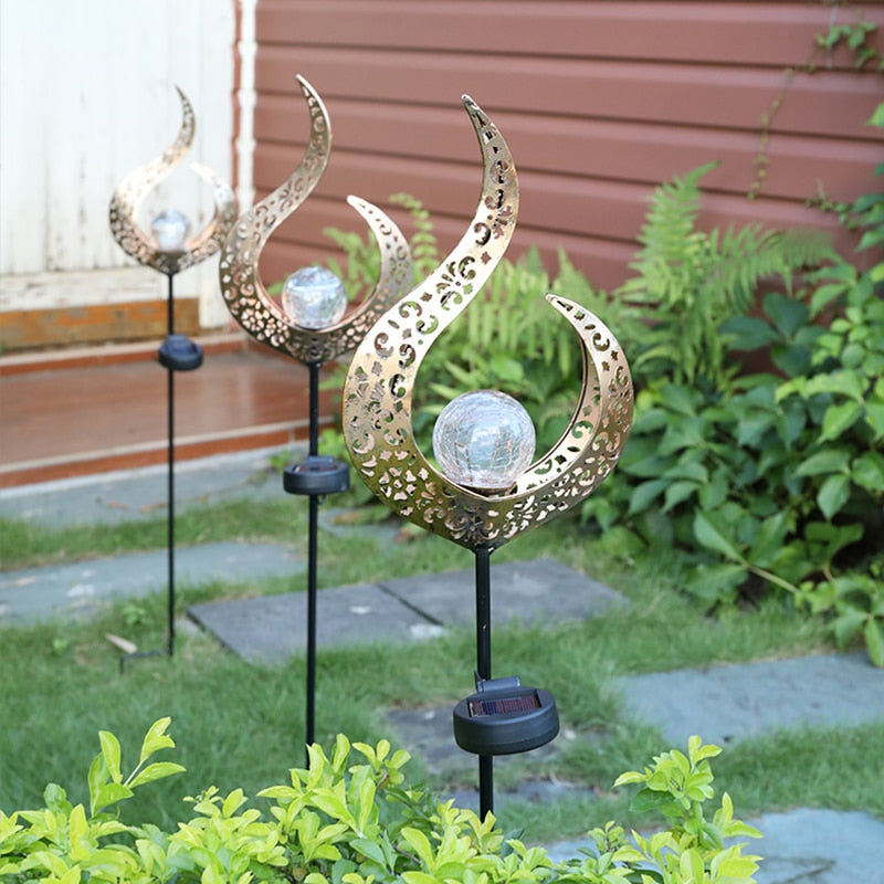 Piquet solaire jardin Lune et Flamme