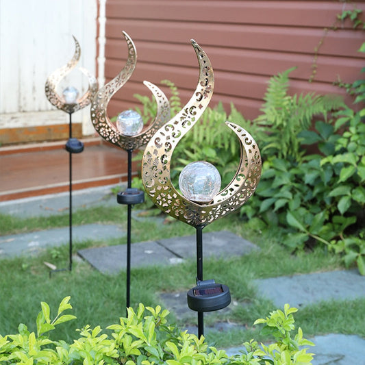 Piquet solaire jardin Lune et Flamme