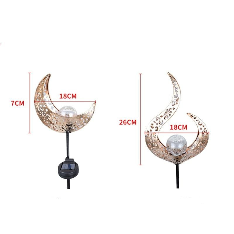 Piquet solaire jardin Lune et Flamme