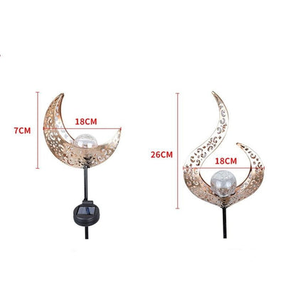 Piquet solaire jardin Lune et Flamme