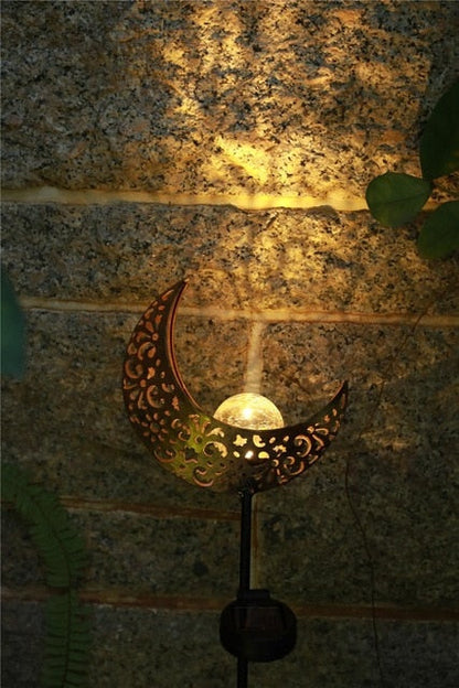 Piquet solaire jardin Lune et Flamme