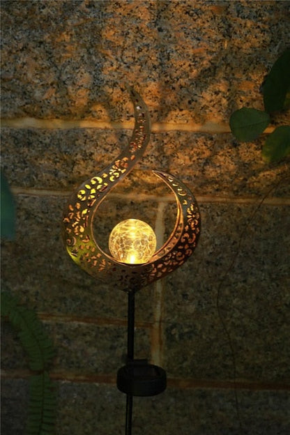 Piquet solaire jardin Lune et Flamme