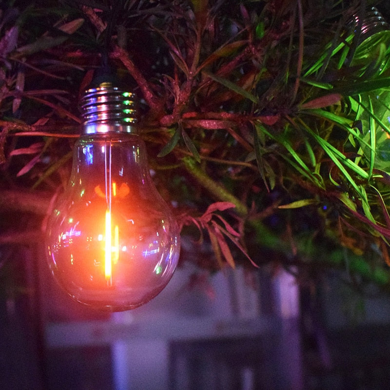 Guirlande solaire de jardin 10 Ampoule LED multicolore