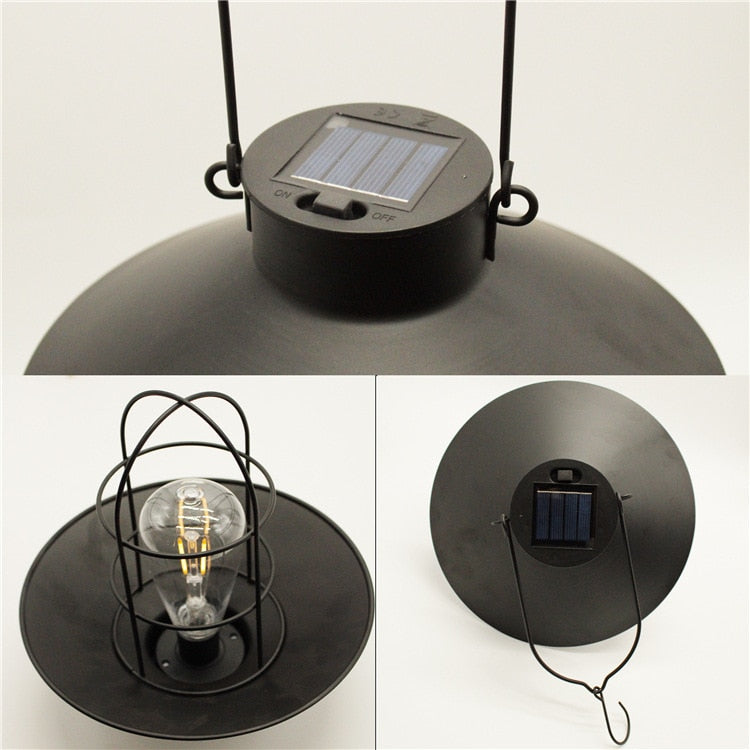 Lanterne solaire de Jardin à suspendre Design Cuivre