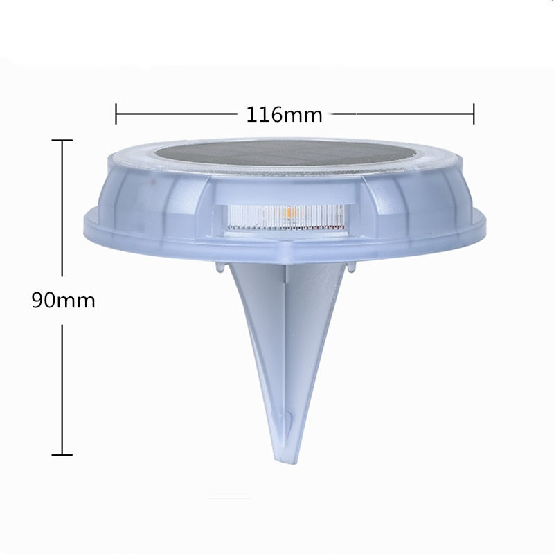 Lampe de sol solaire Balise Lumineuse Jardin (12LED)