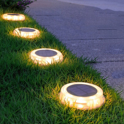Lampe de sol solaire Balise Lumineuse Jardin (12LED)