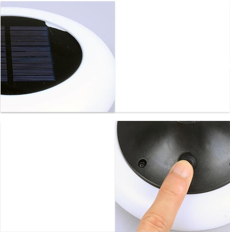 Balise solaire extérieure sur pieu multicolore (2 PCS)
