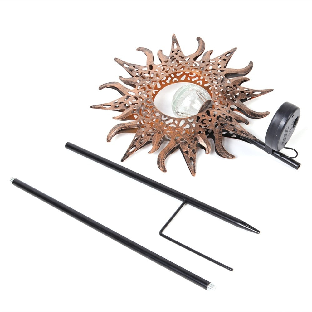 Lampe solaire jardin Soleil de flamme