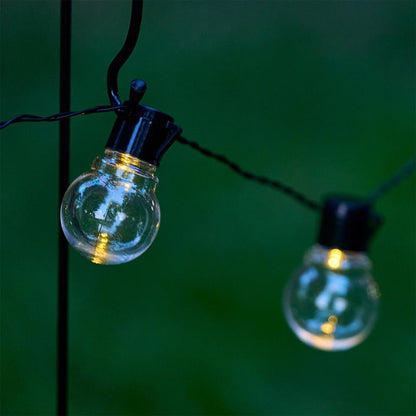 Guirlande solaire Ampoule Claire pour Terrasse 10/20 Pcs