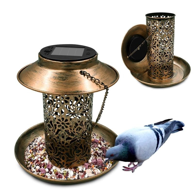 Lanterne solaire Mangeoire pour oiseaux