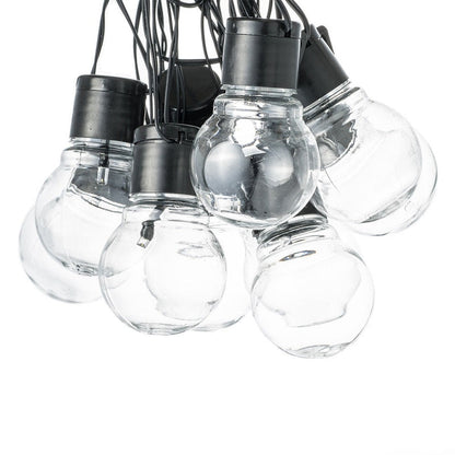 Guirlande solaire Ampoule Claire pour Terrasse 10/20 Pcs