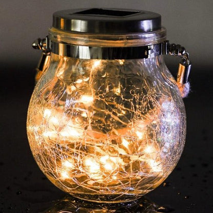 Lampe solaire à suspendre Bocal chaine lumineuse
