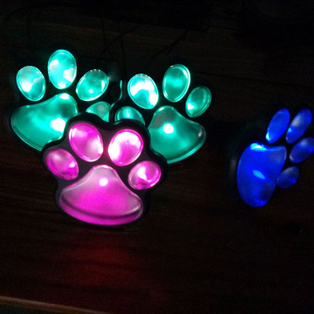 Décoration solaire Empreintes d'animaux pattes d'Ours/Yéti